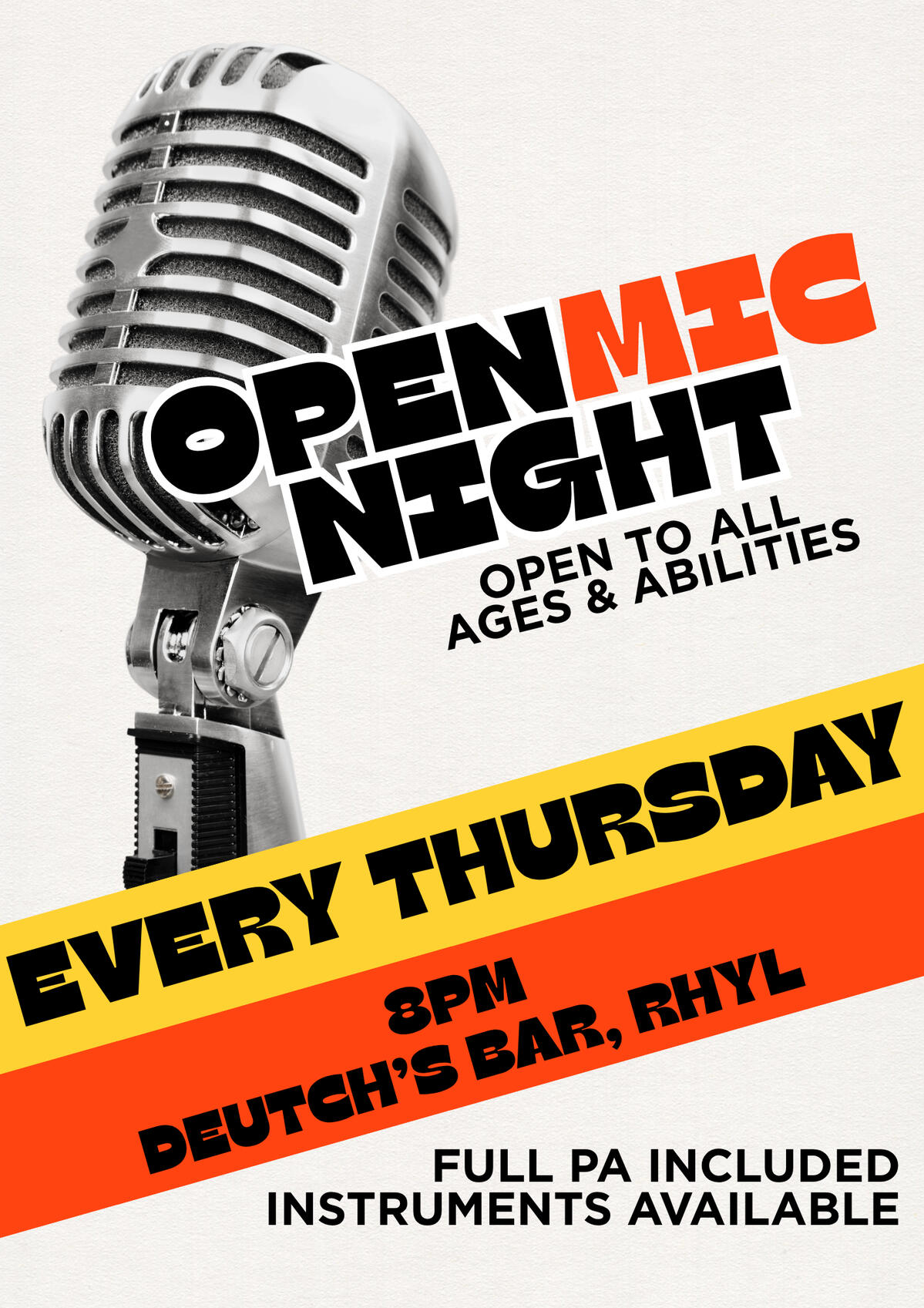 Rhyl Open Mic
